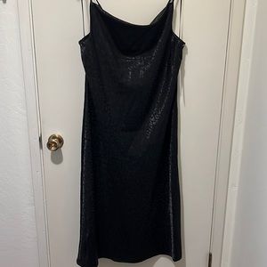 NWOT Emma & Michele dress, WMN sz medium, black animal print